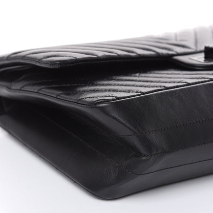 Chanel Aged Calfskin Chevron Quilted 2.55 Reissue 226 So Black 8 of 11