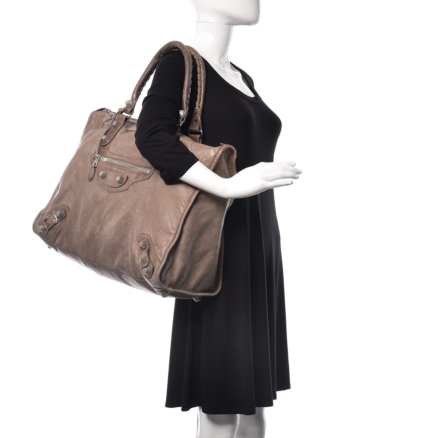 Agneau Giant 21 Silver Hardware Weekender Noix