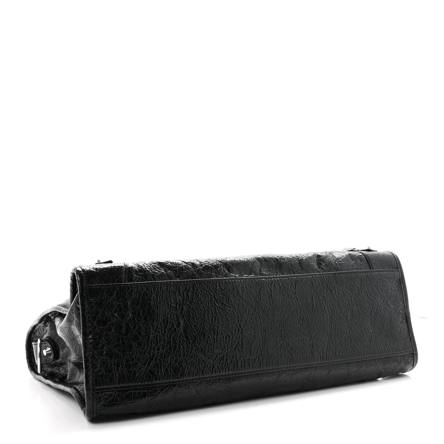 Balenciaga Agneau Arena Silver Hardware Medium Le City Black 4 of 10