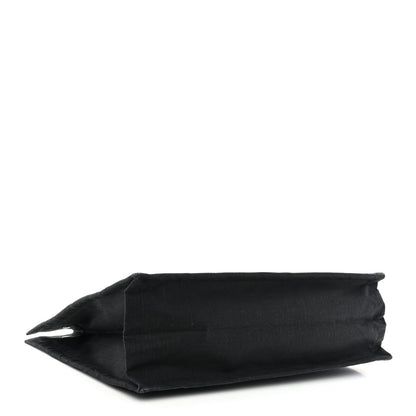 Saint Laurent Raffia Linen Calfskin Rive Gauche Tote Black 4 of 10
