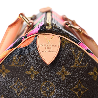 Louis Vuitton Monogram Roses Speedy 30 7 of 10