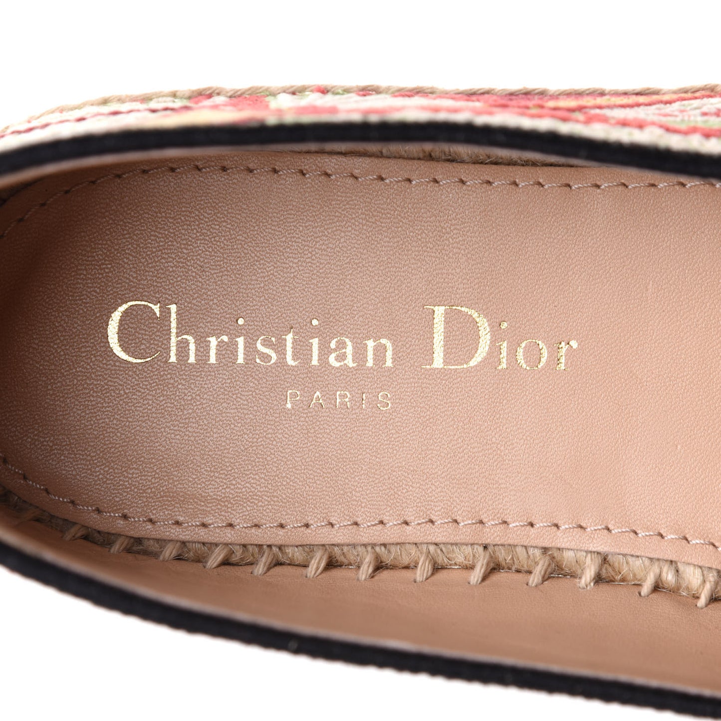 Embroidered Dior In Lights Granville Espadrille 38 Multicolor