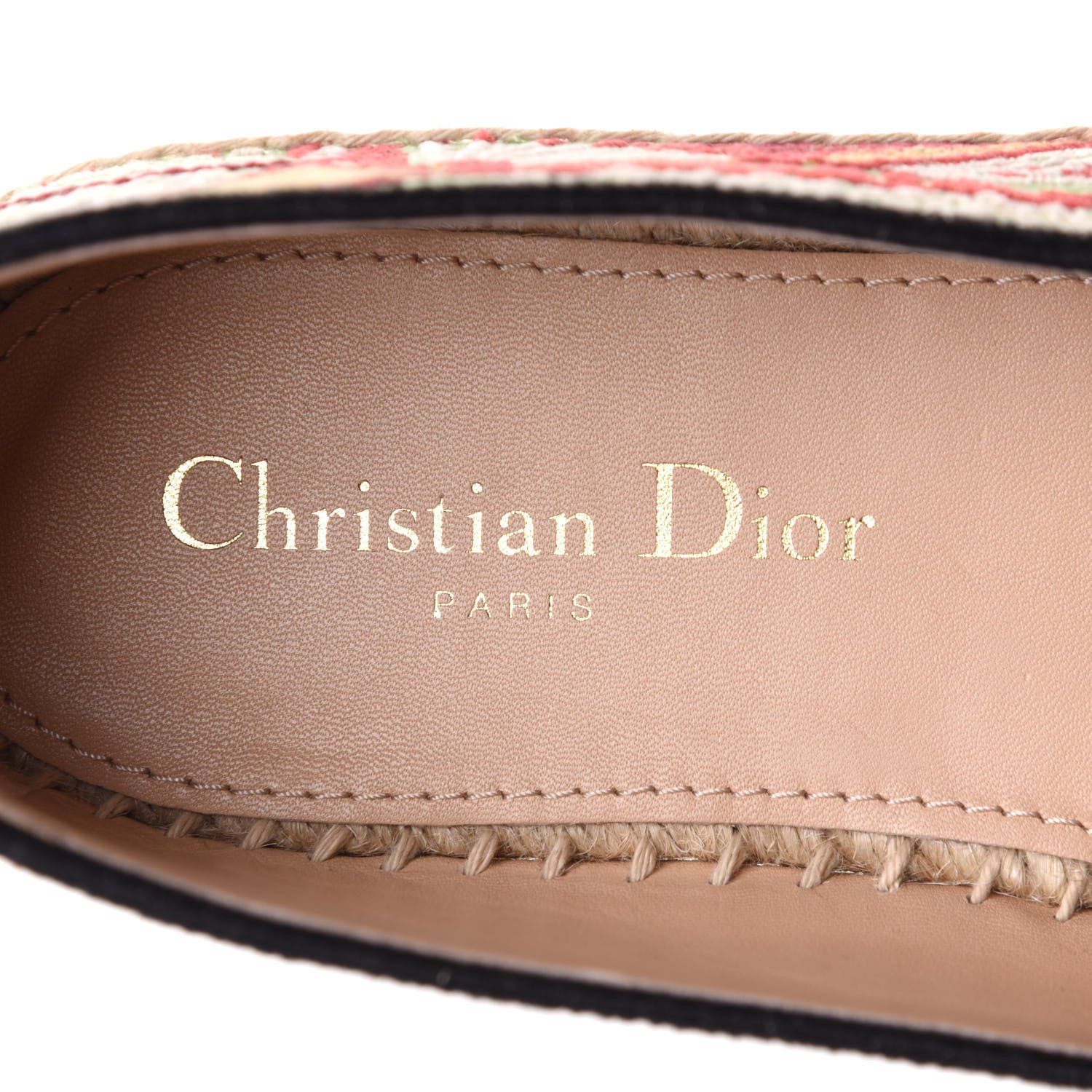 Christian Dior Embroidered Dior In Lights Granville Espadrille 38 Multicolor 7 of 10