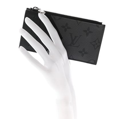 Louis Vuitton Reverse Monogram Eclipse Taiga Coin Card Holder 2 of 7