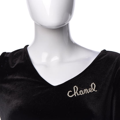 Chanel Metal Glass Swirling Pearls Brooch Pin Gold 2 of 5