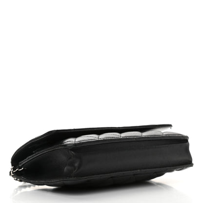 Chanel Lambskin Quilted Wallet On Chain WOC Black 4 of 18