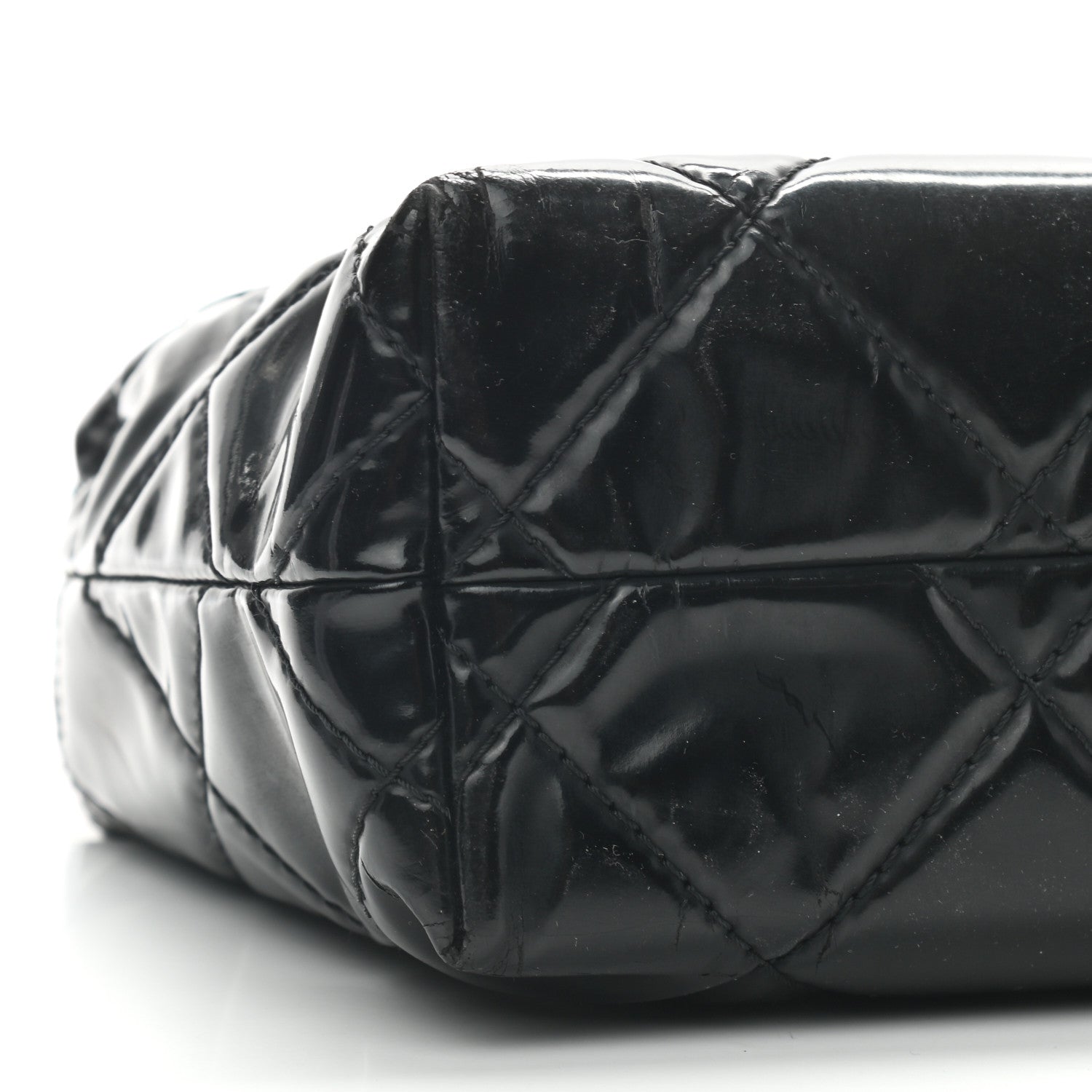 Chanel Vinyl Quilted In the Business Flap Bag Black 8 of 10