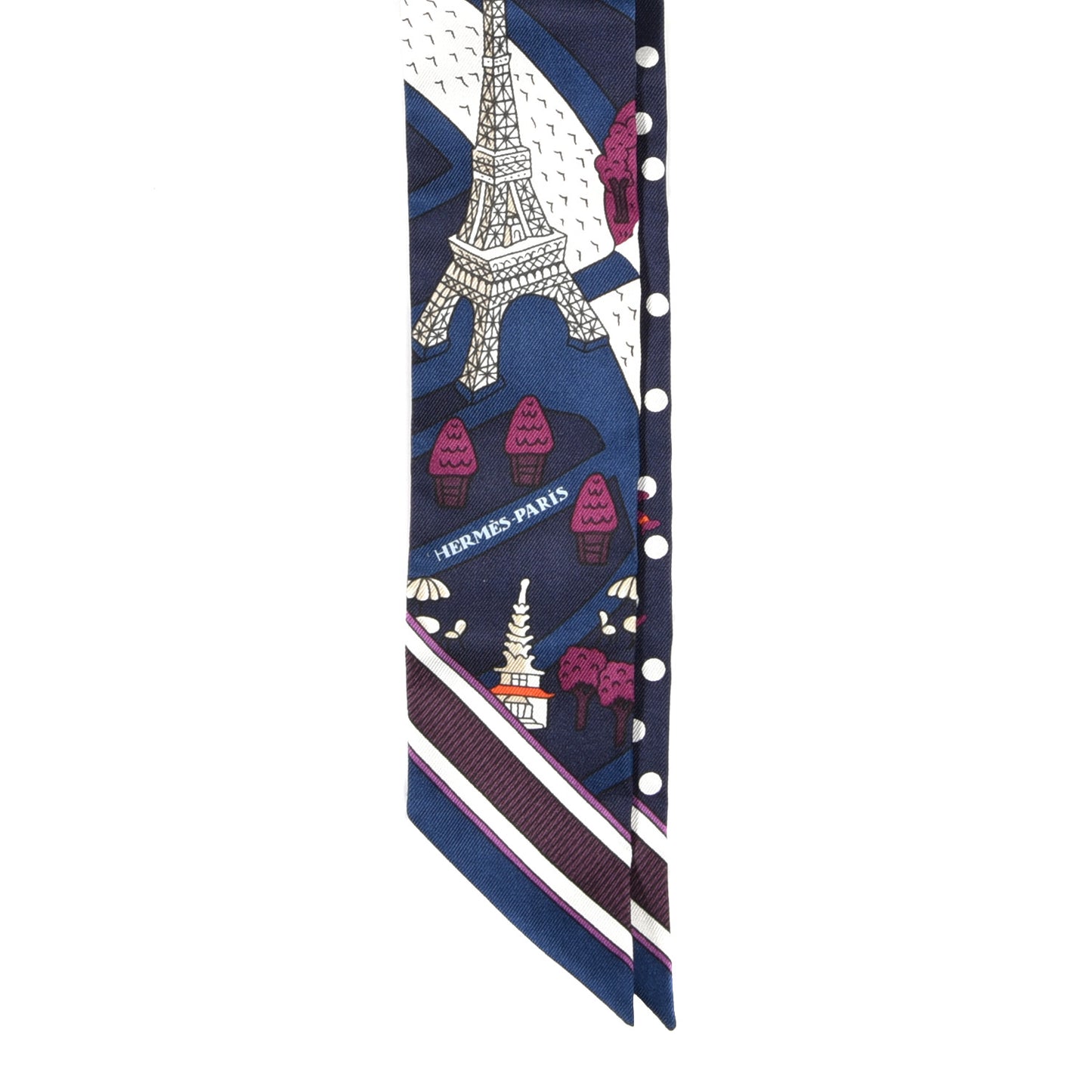 Silk Les Nouveaux Amoureux de Paris Twilly Marine Violet White