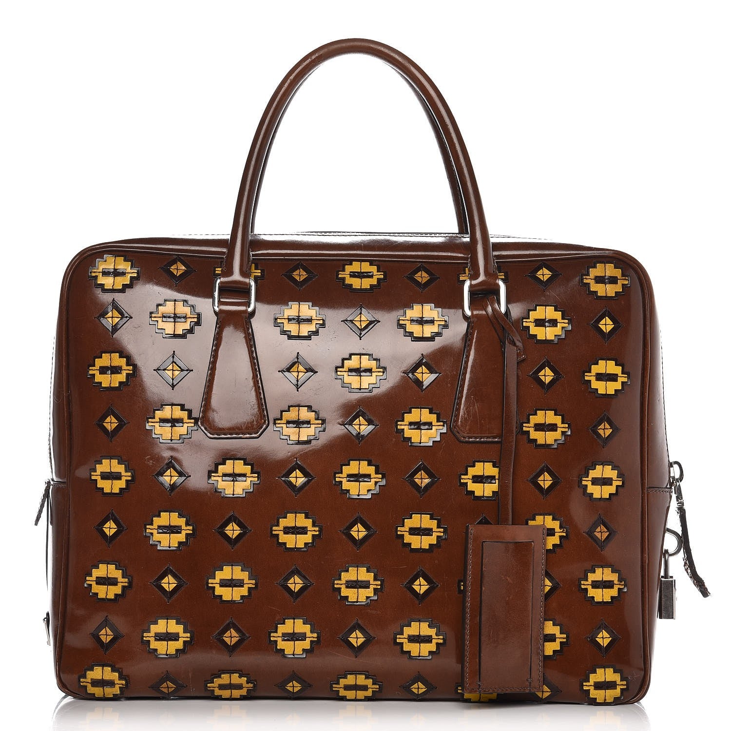 Celine Drummed Calfskin Nano Luggage Liquorice 2 of 27