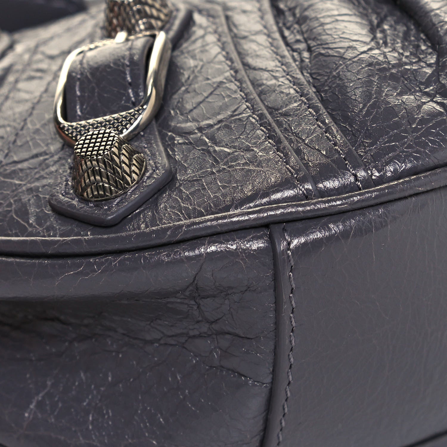 Balenciaga Agneau Arena Le Cagole Shoulder Bag XS Dark Grey 4 of 19