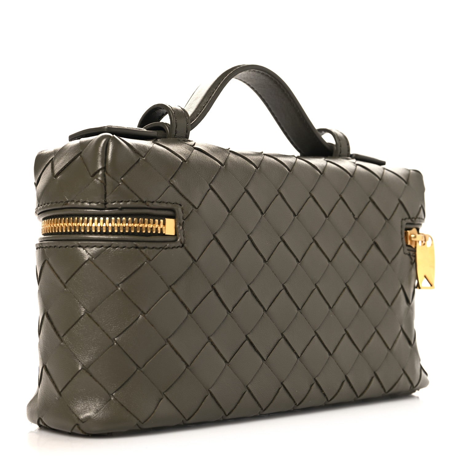 Bottega Veneta Calfskin Intrecciato Bang Bang Vanity Case Pinecone 3 of 10