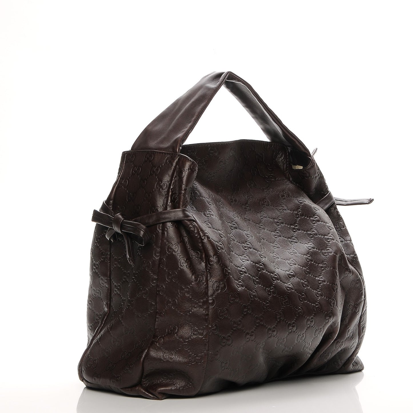 Guccissima Medium Hysteria Tote Chocolate