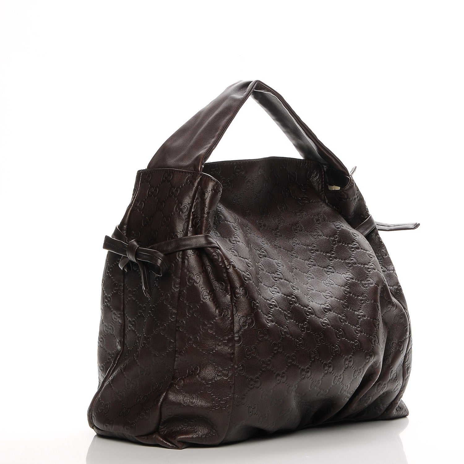 Gucci Guccissima Medium Hysteria Tote Chocolate 3 of 6