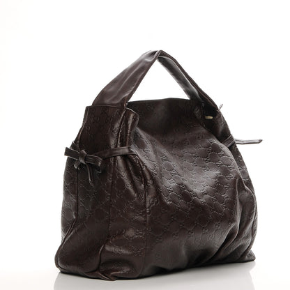Gucci Guccissima Medium Hysteria Tote Chocolate 3 of 6