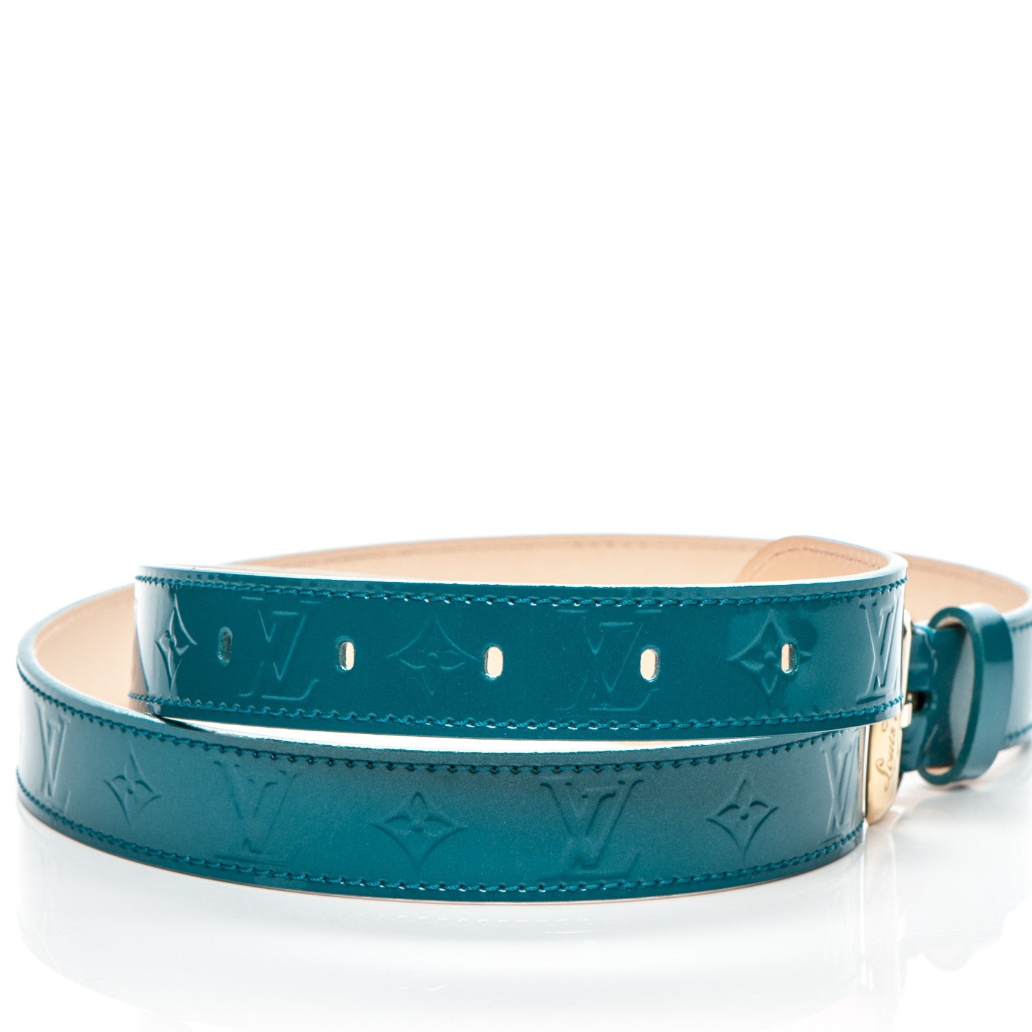 Louis Vuitton Vernis 25mm Phoenix Belt 90 36 Blue Galactic 3 of 7