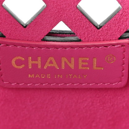 Chanel Lambskin Sea Through Tote Black Multicolor 7 of 11