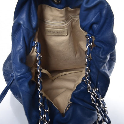 Chanel Caviar 31 Drawstring Tote Dark Blue 5 of 8