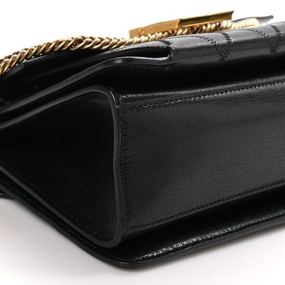 Givenchy Goatskin Quilted Small GV3 Shoulder Bag Black 10 of 11