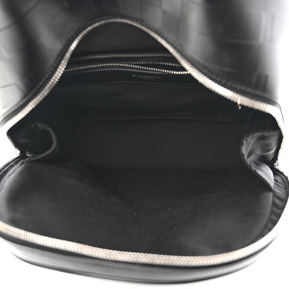 Burberry Embossed London Check Logo Rocco Backpack Charcoal 5 of 10