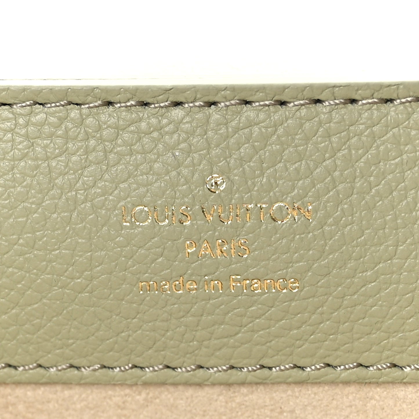 Soft Calfskin Mini Lockme Ever Asnieres Green Milky White