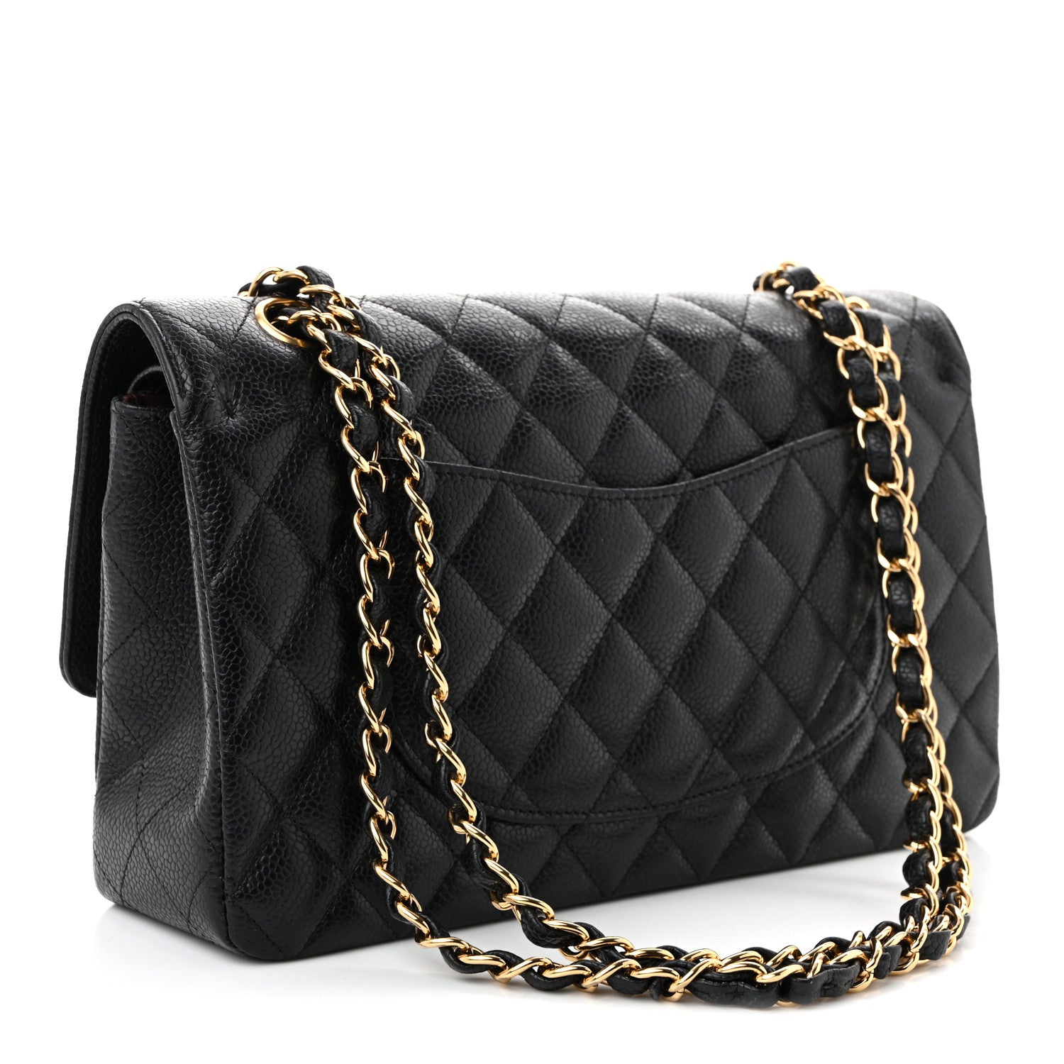Chanel Caviar Quilted Medium Double Flap Black 3 of 10