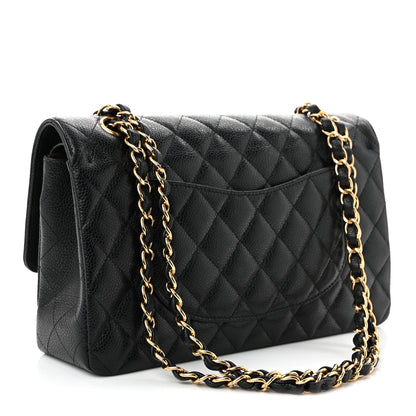 Chanel Caviar Quilted Medium Double Flap Black 3 of 10