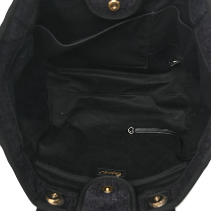 Chanel Woven Straw Raffia Medium Deauville Tote Black 5 of 10