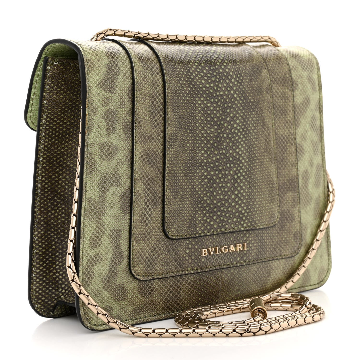 Bulgari Karung Serpenti Forever Crossbody Mint 3 of 10