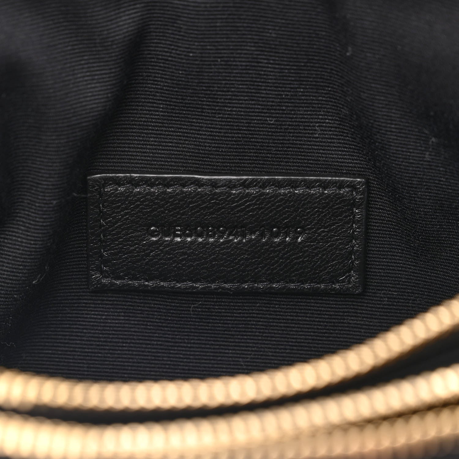 Saint Laurent Grained Lambskin Quilted Mini Becky Double Zip Bag Black 8 of 13