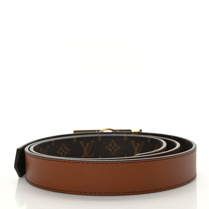 Louis Vuitton Monogram 25mm Dauphine Reversible Belt 75 30 Tan 2 of 4