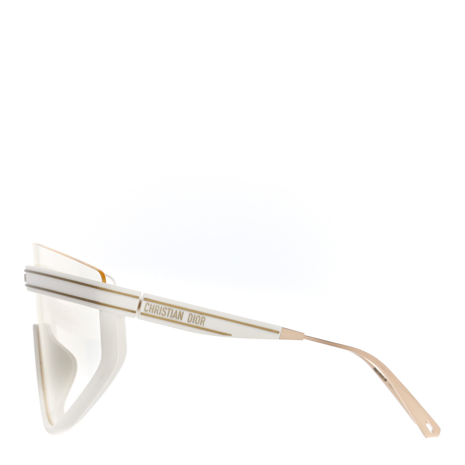 Christian Dior Mask DiorClub M2U Sunglasses Translucent Ivory 2 of 9