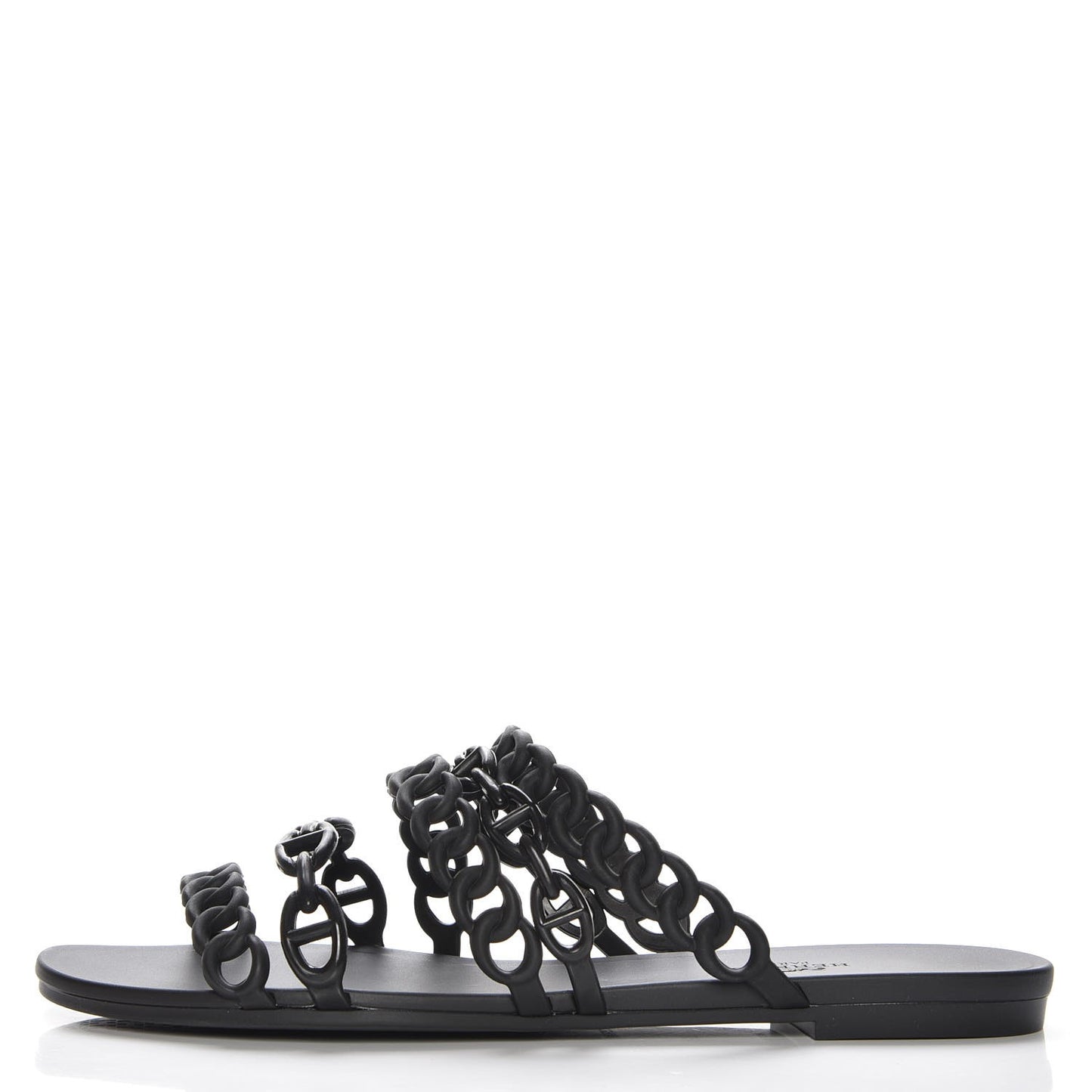 Rubber Chaine d'Ancre Nude Sandals 39 Black