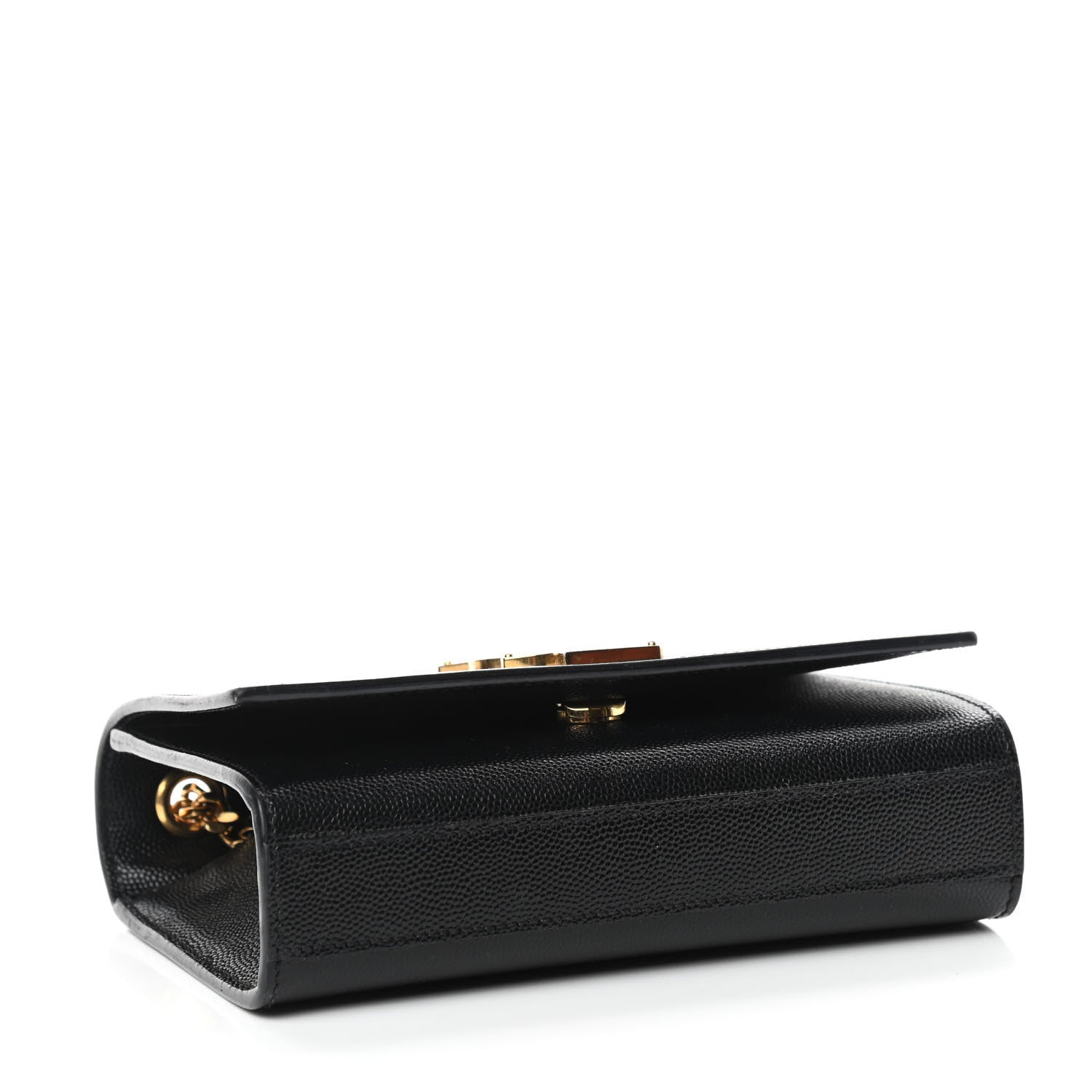 Saint Laurent Grain De Poudre Small Monogram Kate Satchel Black 4 of 10