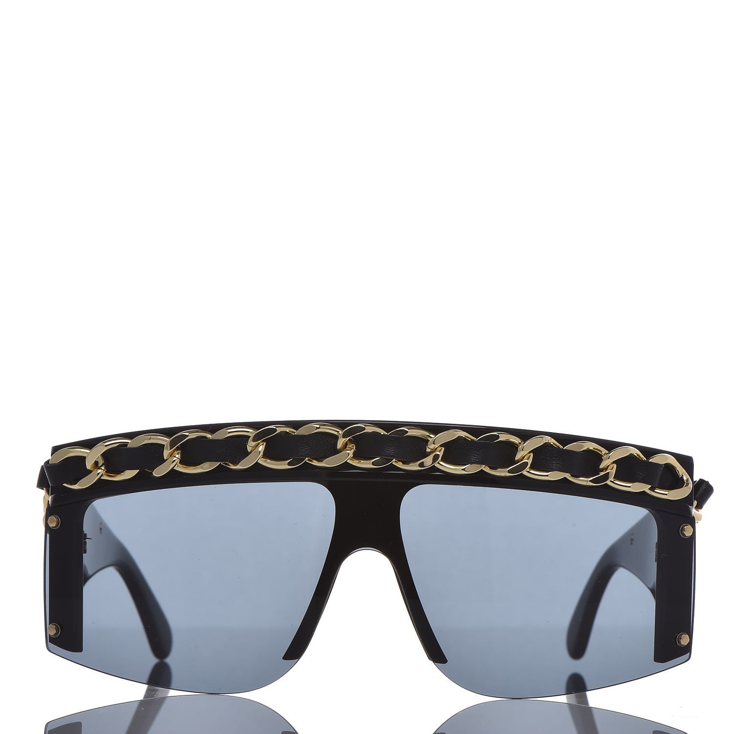 Chanel Chain Sunglasses 0026 Black 2 of 6