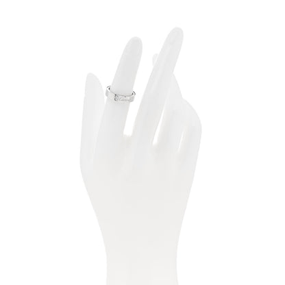 Cartier Platinum Diamond 4mm C De Cartier Wedding Band Ring 48 4.5 2 of 4