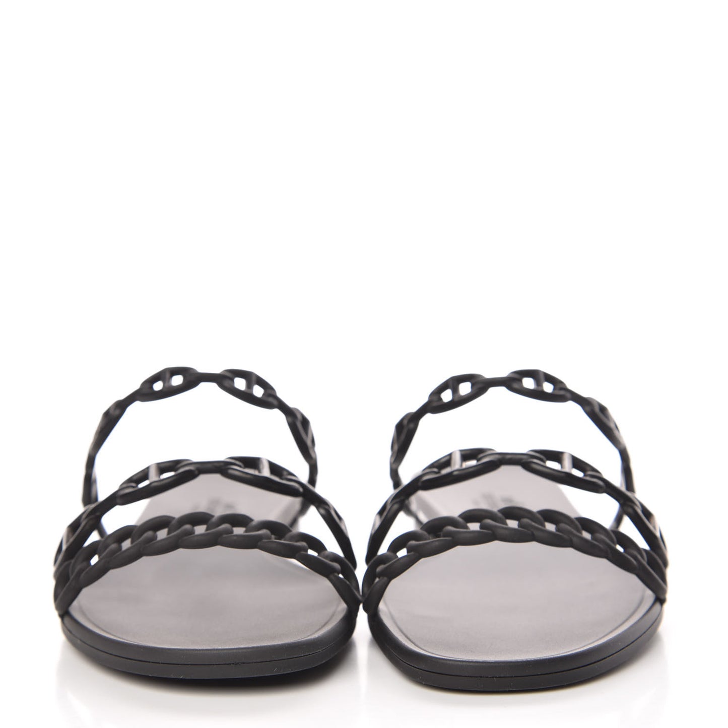 Rubber Chaine d'Ancre Rivage Sandals 37 Black