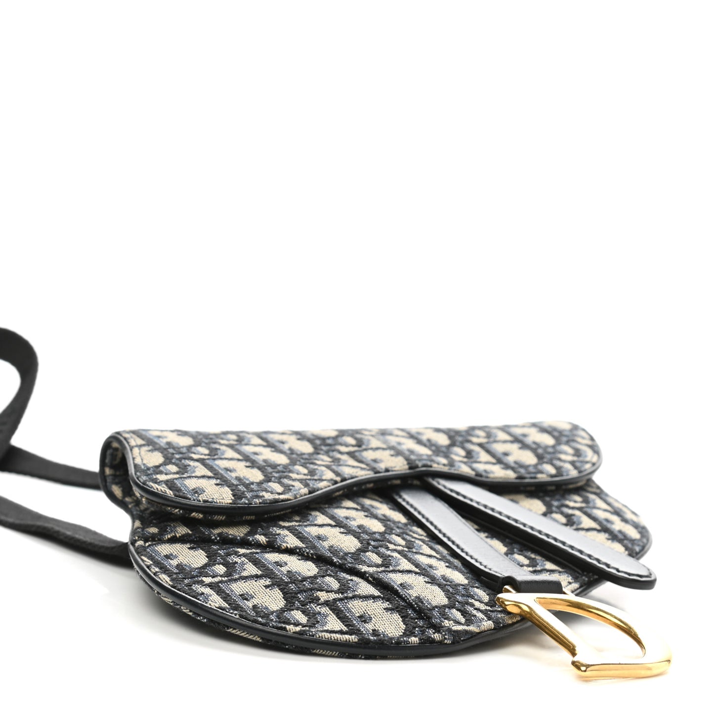 Oblique Saddle Belt Bag Blue