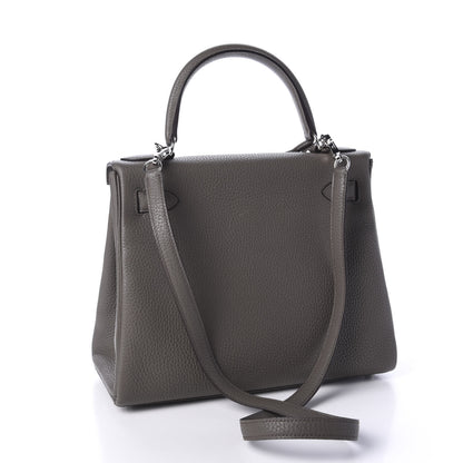 Hermes Taurillon Clemence Kelly Retourne 25 Etain 4 of 12