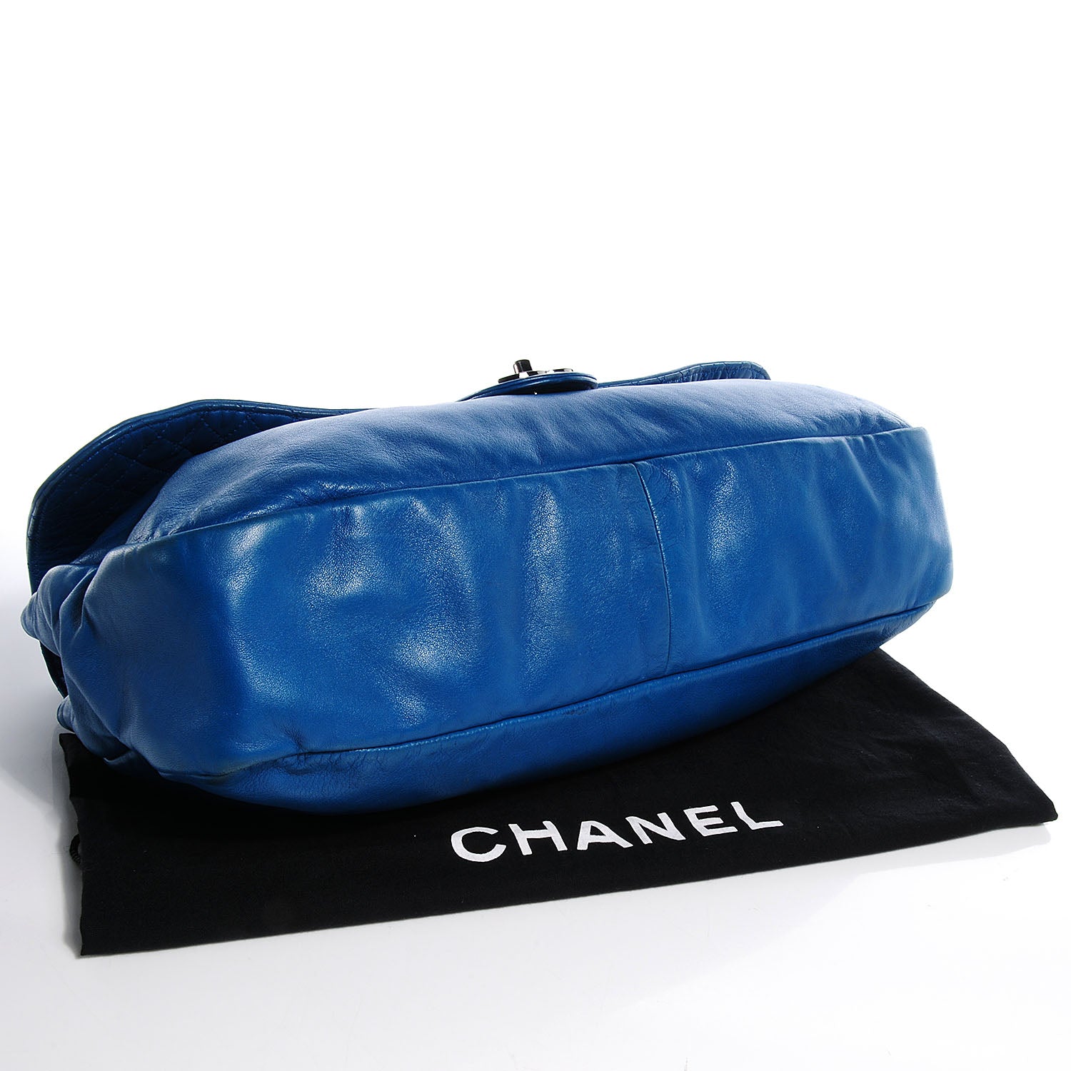 Chanel Lambskin Soft and Chain Large Flap Blue 4 of 8