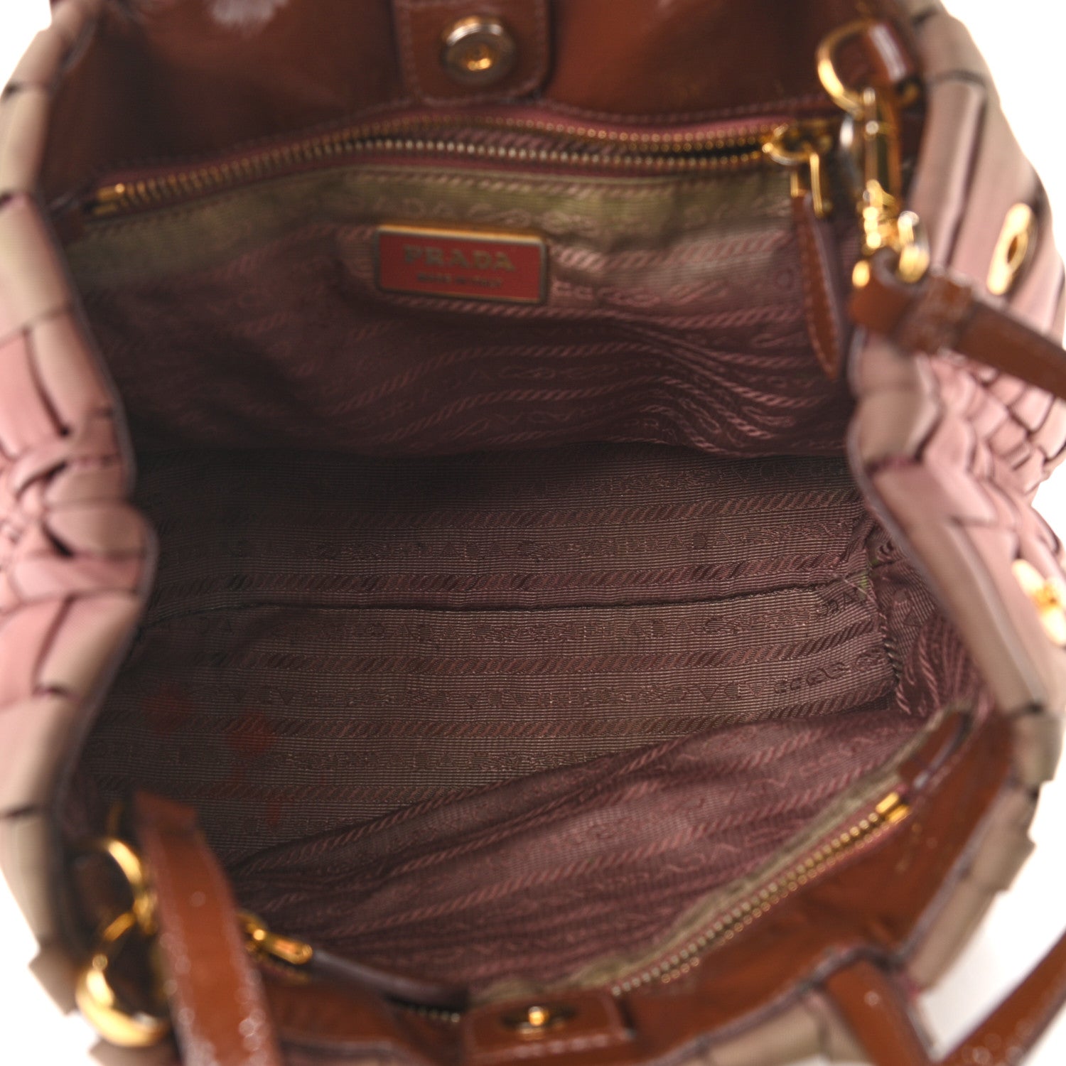 Prada Tessuto Nylon Woven Shopping Tote 5 of 13