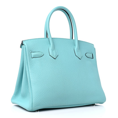 Hermes Togo Birkin 30 Bleu Atoll 4 of 12