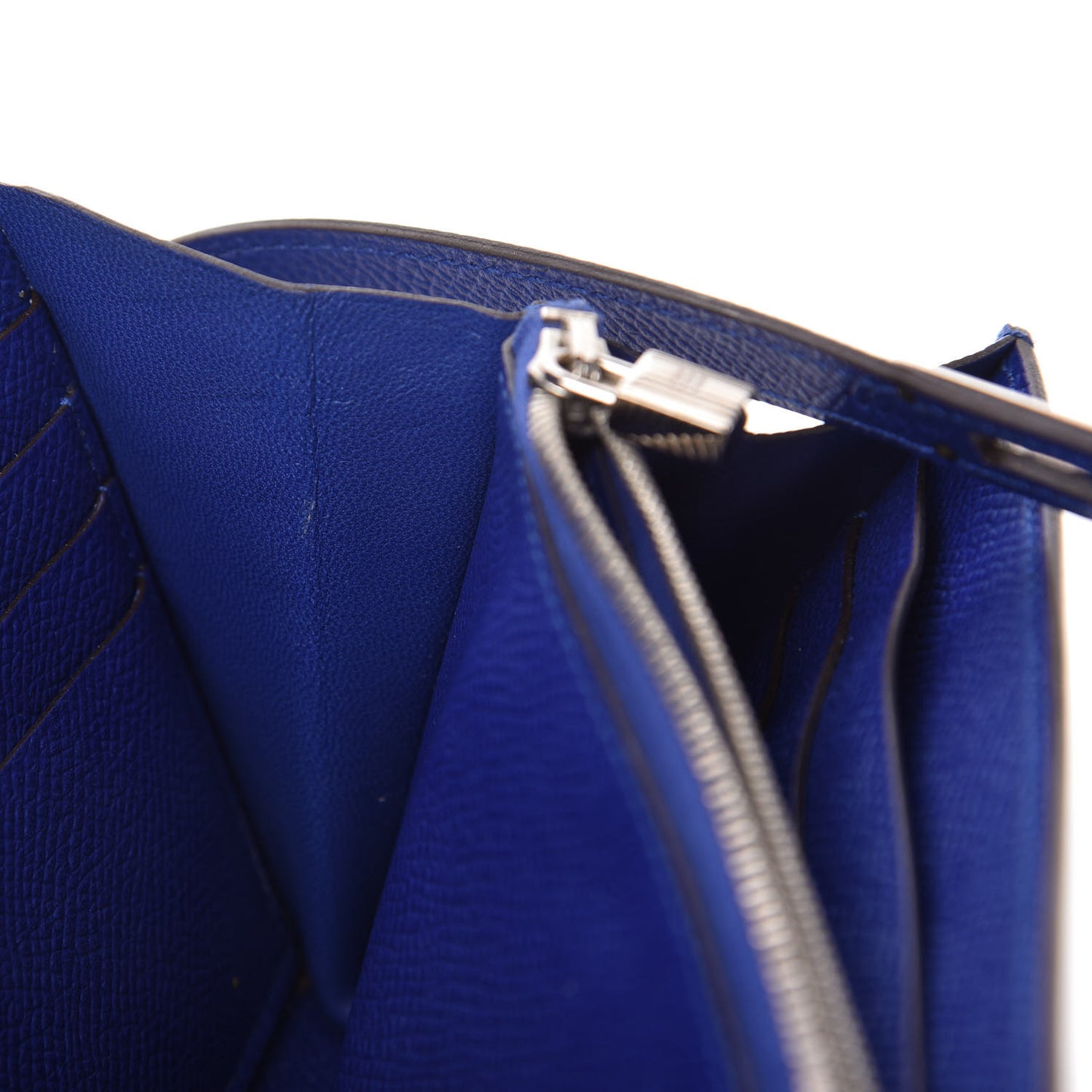 Epsom Kelly Longue Wallet Bleu Electrique