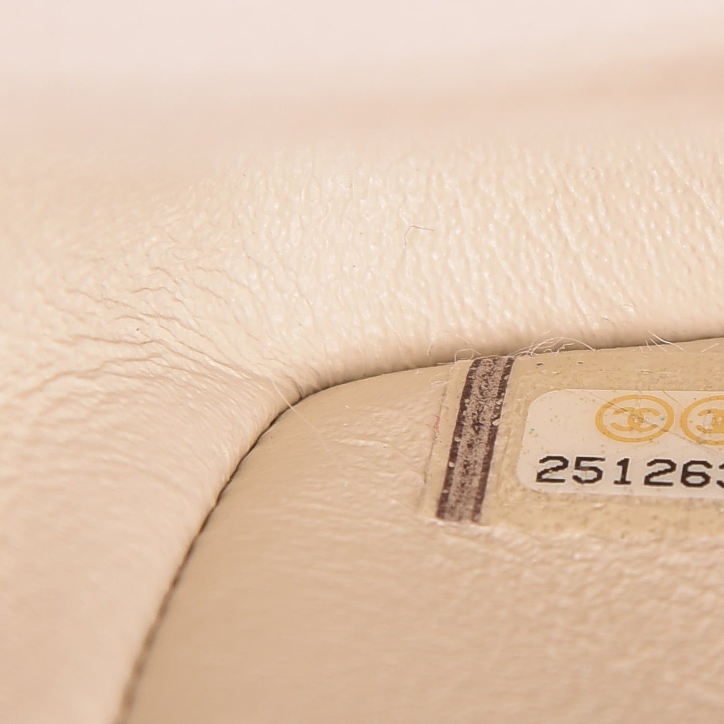 Caviar Quilted Mini Rectangular Flap Light Beige