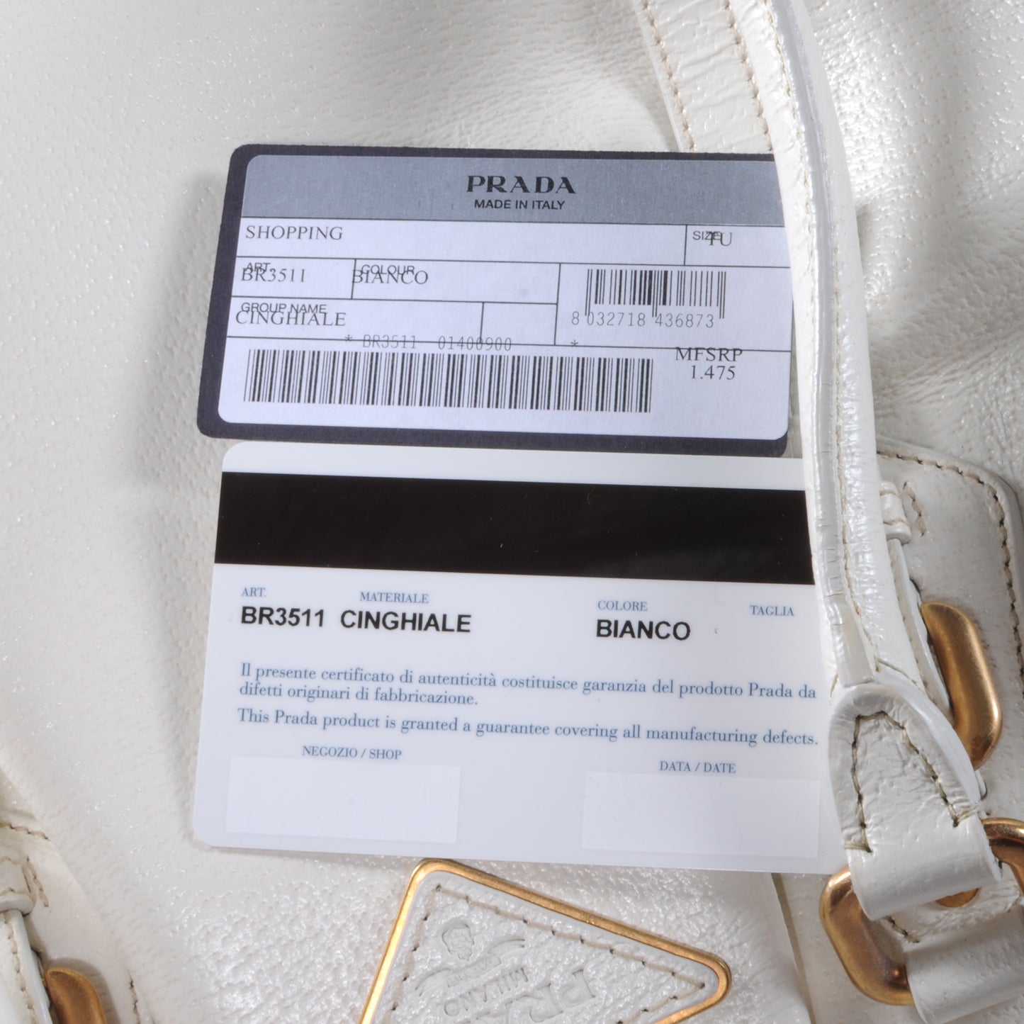Cinghiale Frame Bag White