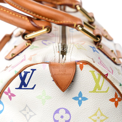 Louis Vuitton Monogram Multicolor Speedy 30 White 9 of 11