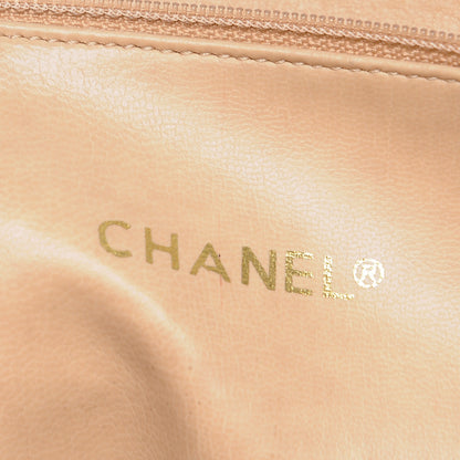 Chanel Lambskin Quilted Tote Beige 6 of 12