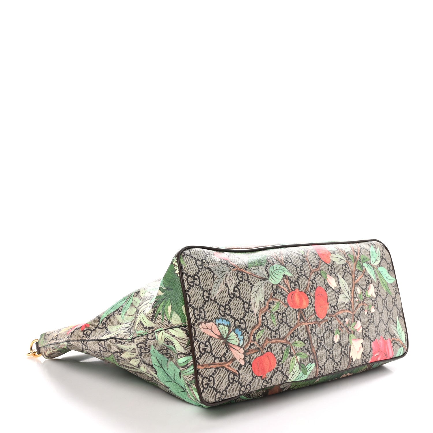 Gucci Soft GG Supreme Monogram Tian Medium Crossbody Tote Beige Multicolor New Acero 4 of 10
