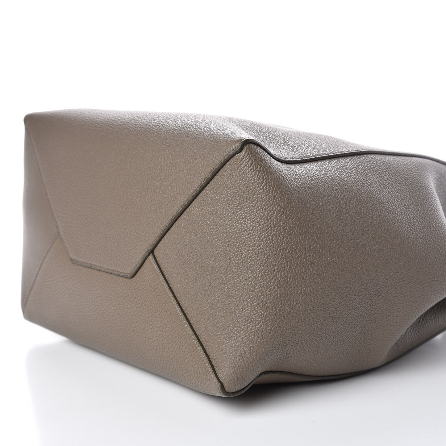 Soft Grained Calfskin Small Belt Cabas Phantom Taupe