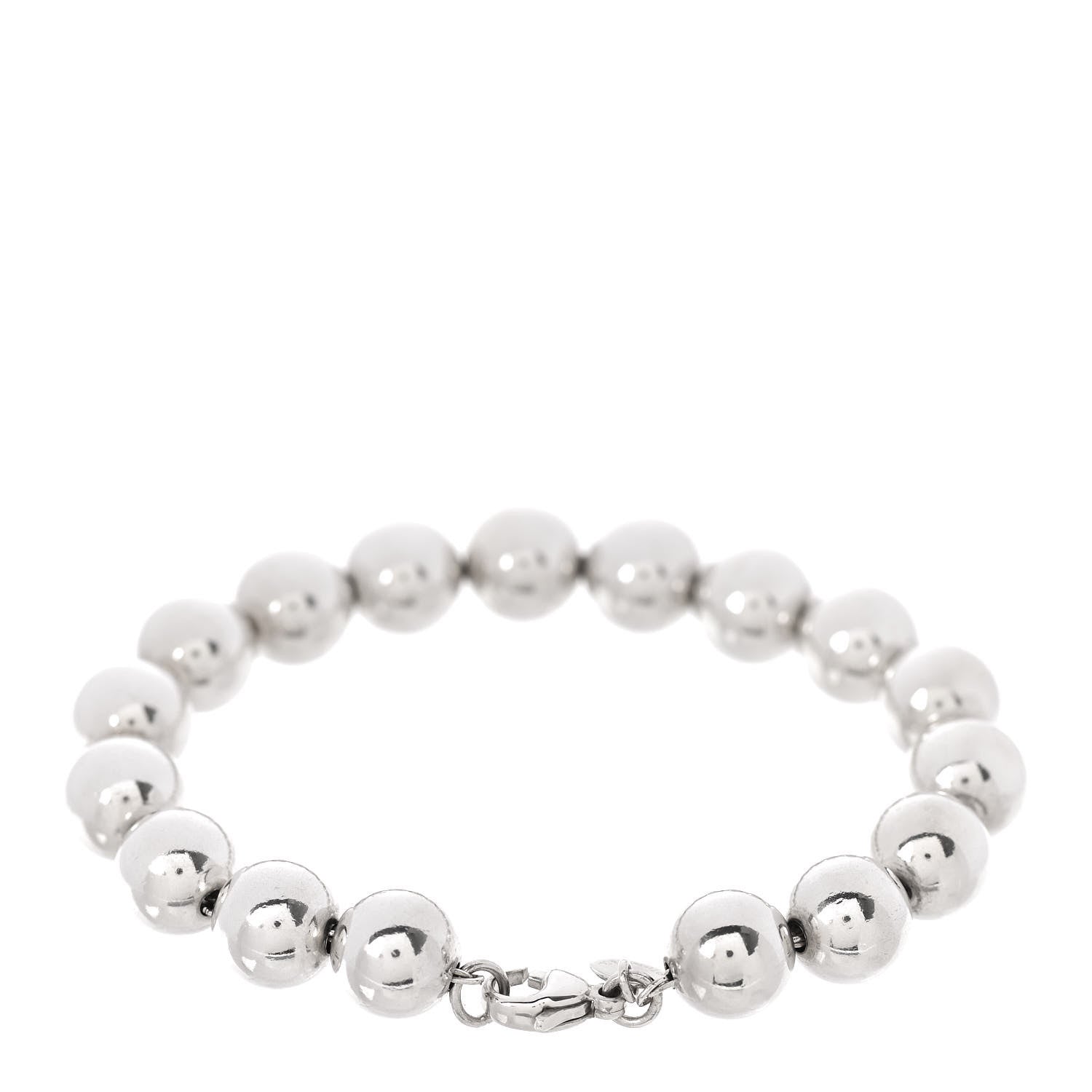Tiffany Sterling Silver 10mm HardWear Ball Bracelet 3 of 5