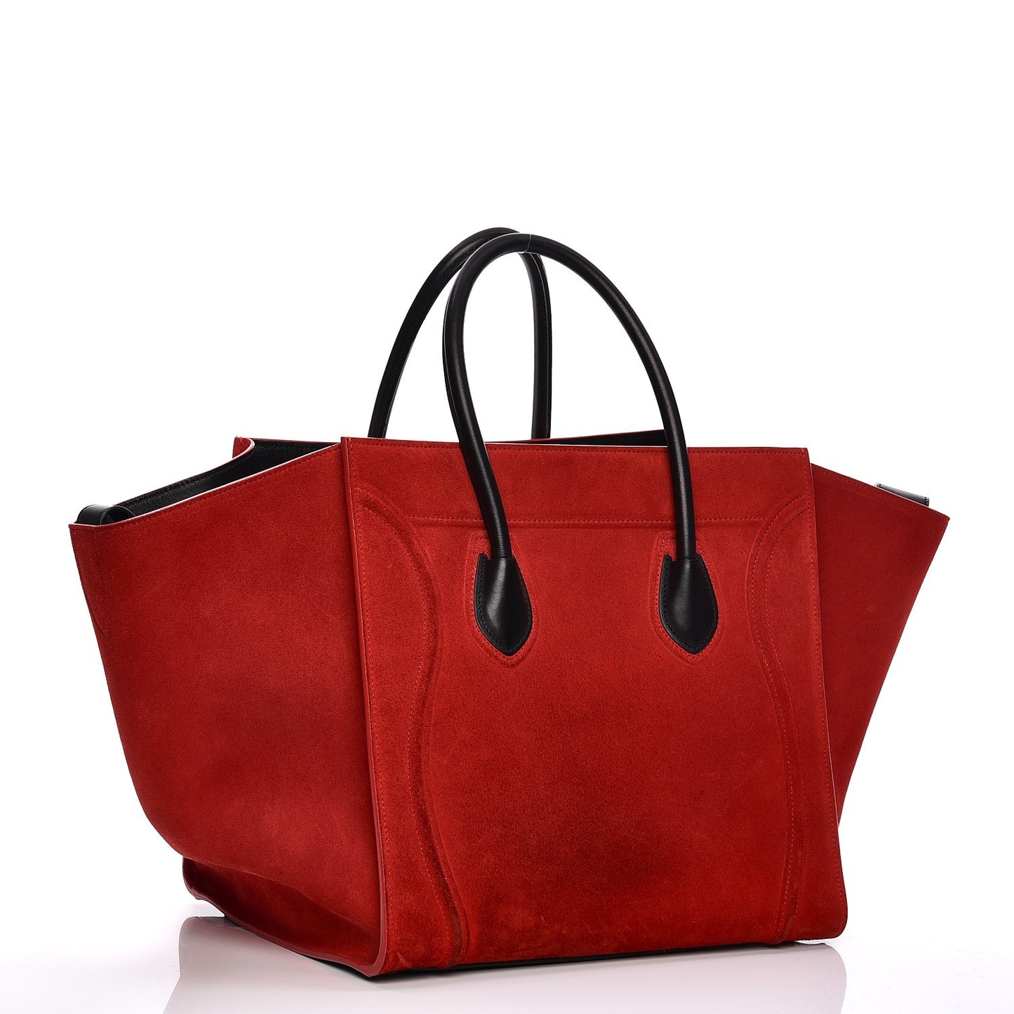 Suede Medium Phantom Luggage Vermillion